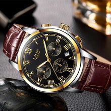 Load image into Gallery viewer, Men's Elegant Watch With Chronometers And Leather Belts  Business Style Perfect Gift Excellent Look
