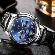 Load image into Gallery viewer, Men's Elegant Watch With Chronometers And Leather Belts  Business Style Perfect Gift Excellent Look
