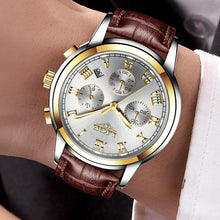 Load image into Gallery viewer, Men's Elegant Watch With Chronometers And Leather Belts  Business Style Perfect Gift Excellent Look
