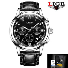 Load image into Gallery viewer, Men's Elegant Watch With Chronometers And Leather Belts  Business Style Perfect Gift Excellent Look
