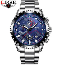 Load image into Gallery viewer, Men's  Watch With Chronometers Day Display And Fluorescent Hands Unique Design Excellent Gift
