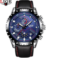 Load image into Gallery viewer, Men's  Watch With Chronometers Day Display And Fluorescent Hands Unique Design Excellent Gift
