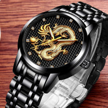 Load image into Gallery viewer, Men's Waterproof  Watch With 3D Dragon Design Excellent Look Perfect Gift For Your Man
