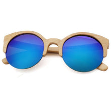 Load image into Gallery viewer, Elegant Wooden Design Classic Sunglasses Design Stylish Popular Wooden Sunglasses For Men &amp; Women  Round Bamboo Glasses Mirror Sun Glasses Retro Glasses
