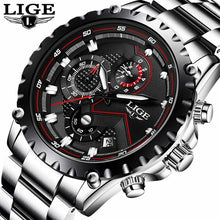 Load image into Gallery viewer, Men's  Watch With Chronometers Day Display And Fluorescent Hands Unique Design Excellent Gift
