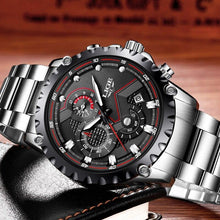 Load image into Gallery viewer, Men's  Watch With Chronometers Day Display And Fluorescent Hands Unique Design Excellent Gift
