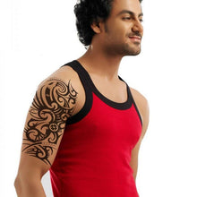 将图片加载到图库查看器，Elegant Temporary Waterproof Tattoos Big Tribal Sticker Black Large Body Art Makeup Fake Tattoo For Mens Womens
