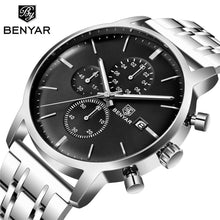 将图片加载到图库查看器，2021 New Business Men Watch Full Steel Quartz Luxury Casual Waterproof Leather Sports Male Wristwatch
