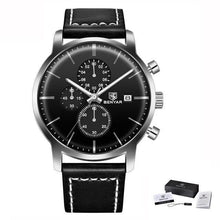 将图片加载到图库查看器，2021 New Business Men Watch Full Steel Quartz Luxury Casual Waterproof Leather Sports Male Wristwatch
