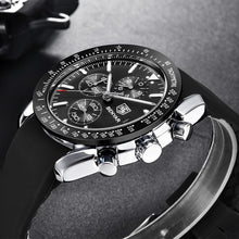 Load image into Gallery viewer, Luxury Men Stainless Steel Quartz Watch Accurate Timing Waterproof Analog Chronograph Men's Quartz Watches

