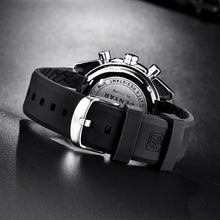 Load image into Gallery viewer, Luxury Men Stainless Steel Quartz Watch Accurate Timing Waterproof Analog Chronograph Men's Quartz Watches

