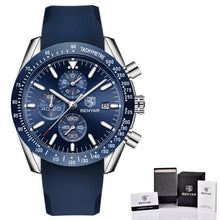 Load image into Gallery viewer, Luxury Men Stainless Steel Quartz Watch Accurate Timing Waterproof Analog Chronograph Men's Quartz Watches
