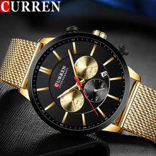 Load image into Gallery viewer, Unisex Elegant  Stainless Steel Watch With  Chronometer And Date Display Excellent Design Perfect Gift
