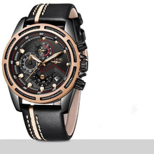 Load image into Gallery viewer, Waterproof Men's Sports  Watch With Leather Transparent Belts, Chronometers Day View Perfect Gift
