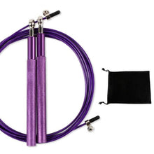 Load image into Gallery viewer, Professional Jump Rope Speed Skipping For Fitness Workout Training Flexible Jump Ropes For Fitness Quite Skipping Rope With Bearing Aluminum Alloy Handle And Carrying Bag

