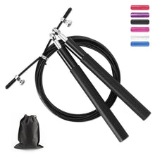Load image into Gallery viewer, Professional Jump Rope Speed Skipping For Fitness Workout Training Flexible Jump Ropes For Fitness Quite Skipping Rope With Bearing Aluminum Alloy Handle And Carrying Bag
