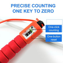 Load image into Gallery viewer, Professional Sponge Jump Ropes With Counter Sports Fitness Adjustable Fast Speed Counting Jump Skip Tangle-Free Rapid Speed Jump Rope With Counter For Aerobic Exercise Sports Fitness Cardio Workout Adjustable Cable Soft Sponge Non-Slip Handle
