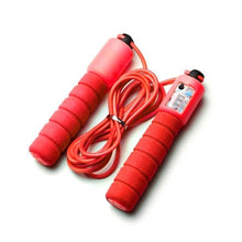 Load image into Gallery viewer, Professional Sponge Jump Ropes With Counter Sports Fitness Adjustable Fast Speed Counting Jump Skip Tangle-Free Rapid Speed Jump Rope With Counter For Aerobic Exercise Sports Fitness Cardio Workout Adjustable Cable Soft Sponge Non-Slip Handle
