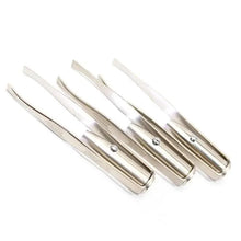 Load image into Gallery viewer, Professional Stainless Steel LED Hair Removal Lightweight Eyebrow Tweezers Makeup Tool With Battery
