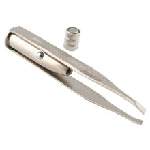 Load image into Gallery viewer, Professional Stainless Steel LED Hair Removal Lightweight Eyebrow Tweezers Makeup Tool With Battery
