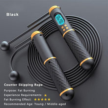 将图片加载到图库查看器，Professional Weight Loss Jump Rope Counter Speed Digital Jump Rope Adjustable Cordless Skipping Rope With Counter Adjustable Digital Counter Weighted Speed Skipping Rope With Weight Calorie Timer Circles For Training Fitness
