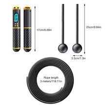 将图片加载到图库查看器，Professional Weight Loss Jump Rope Counter Speed Digital Jump Rope Adjustable Cordless Skipping Rope With Counter Adjustable Digital Counter Weighted Speed Skipping Rope With Weight Calorie Timer Circles For Training Fitness
