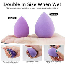 Load image into Gallery viewer, Professional Womens Blender Makeup Sponge Face Puff Powder Dry and Wet For Liquid Cream Make Up Sponges Cosmetics Colorful Soft Design
