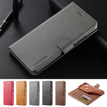 将图片加载到图库查看器，PU Leather Cover with RFID Blocking Card Holder Magnetic Clasp Folio Case For Xiaomi Redmi Note 5 Case Leather Wallet Luxury Cover Redmi Note 5 Pro 10 Pro 10s 9S 9 8 7 4 9T 10 5G 11 Case Flip Cover
