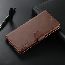 将图片加载到图库查看器，PU Leather Cover with RFID Blocking Card Holder Magnetic Clasp Folio Case For Xiaomi Redmi Note 5 Case Leather Wallet Luxury Cover Redmi Note 5 Pro 10 Pro 10s 9S 9 8 7 4 9T 10 5G 11 Case Flip Cover
