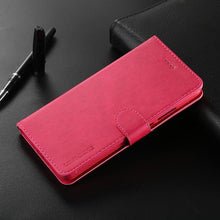 将图片加载到图库查看器，PU Leather Cover with RFID Blocking Card Holder Magnetic Clasp Folio Case For Xiaomi Redmi Note 5 Case Leather Wallet Luxury Cover Redmi Note 5 Pro 10 Pro 10s 9S 9 8 7 4 9T 10 5G 11 Case Flip Cover
