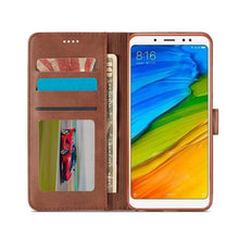 将图片加载到图库查看器，PU Leather Cover with RFID Blocking Card Holder Magnetic Clasp Folio Case For Xiaomi Redmi Note 5 Case Leather Wallet Luxury Cover Redmi Note 5 Pro 10 Pro 10s 9S 9 8 7 4 9T 10 5G 11 Case Flip Cover
