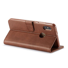 将图片加载到图库查看器，PU Leather Cover with RFID Blocking Card Holder Magnetic Clasp Folio Case For Xiaomi Redmi Note 5 Case Leather Wallet Luxury Cover Redmi Note 5 Pro 10 Pro 10s 9S 9 8 7 4 9T 10 5G 11 Case Flip Cover
