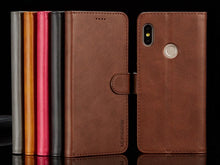 将图片加载到图库查看器，PU Leather Cover with RFID Blocking Card Holder Magnetic Clasp Folio Case For Xiaomi Redmi Note 5 Case Leather Wallet Luxury Cover Redmi Note 5 Pro 10 Pro 10s 9S 9 8 7 4 9T 10 5G 11 Case Flip Cover

