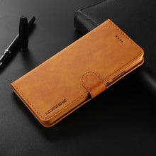 将图片加载到图库查看器，PU Leather Cover with RFID Blocking Card Holder Magnetic Clasp Folio Case For Xiaomi Redmi Note 5 Case Leather Wallet Luxury Cover Redmi Note 5 Pro 10 Pro 10s 9S 9 8 7 4 9T 10 5G 11 Case Flip Cover
