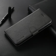 将图片加载到图库查看器，PU Leather Cover with RFID Blocking Card Holder Magnetic Clasp Folio Case For Xiaomi Redmi Note 5 Case Leather Wallet Luxury Cover Redmi Note 5 Pro 10 Pro 10s 9S 9 8 7 4 9T 10 5G 11 Case Flip Cover
