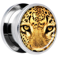 Load image into Gallery viewer, Full Color Leopard Eyes Steel Screw Fit Plug Set 9/16
