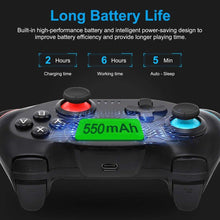 Load image into Gallery viewer, Pure Black Wireless Bluetooth Joystick Gamepad Controller Compatible With PC Laptop Monitor Smart TV
