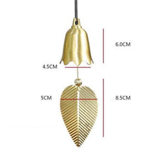 将图片加载到图库查看器，Pure Copper Wind Chimes Ornaments Exquisite Hanging Harmony Bells Garden Rustic Relaxing Tranquil Wind Chimes Japanese Home Balcony Bedroom Wind Chimes Car Pendant Birthday Gift Supplies
