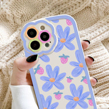 Load image into Gallery viewer, Purple Flower Phone Case For iPhone 11 Case iPhone 13 14 Pro Max iPhone 12 Phone Case iPhone11 iPhone14 Soft Back Cover Cute Pattern Soft iPhone Fashion Comfortable Grip Design &amp; Aesthetic Floral Pattern iphone Case
