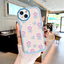 Load image into Gallery viewer, Purple Flower Phone Case For iPhone 11 Case iPhone 13 14 Pro Max iPhone 12 Phone Case iPhone11 iPhone14 Soft Back Cover Cute Pattern Soft iPhone Fashion Comfortable Grip Design &amp; Aesthetic Floral Pattern iphone Case
