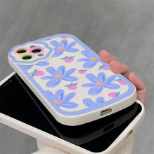 Load image into Gallery viewer, Purple Flower Phone Case For iPhone 11 Case iPhone 13 14 Pro Max iPhone 12 Phone Case iPhone11 iPhone14 Soft Back Cover Cute Pattern Soft iPhone Fashion Comfortable Grip Design &amp; Aesthetic Floral Pattern iphone Case
