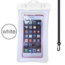 将图片加载到图库查看器，Purple Universal Waterproof Phone Case Water Proof Swim Pouch Bag Cases For iPhone Floating Phone Protector Smartphone Touchscreen Waterproof Pouch
