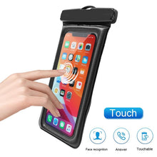 将图片加载到图库查看器，Purple Universal Waterproof Phone Case Water Proof Swim Pouch Bag Cases For iPhone Floating Phone Protector Smartphone Touchscreen Waterproof Pouch

