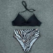 Load image into Gallery viewer, Push Up Bikini Floral Print Swimsuit Swimwear Women Bathing Suit Bikinis Set Brazilian Beach Female Wear Women's Bikini Swimsuits Floral Printed Bathing Suits for Women 2 Piece Bikini
