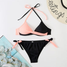 Load image into Gallery viewer, Push Up Bikinis 2022 New Swimwear Women's Bikini Swimsuits Floral Printed Bathing Suits for Women 2 Piece Bikini Women Floral Print Bikini Sets Swimsuit Beach Wear Bathing Suit Female  Two Pieces
