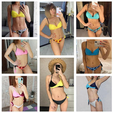 Load image into Gallery viewer, Push Up Bikinis 2022 New Swimwear Women's Bikini Swimsuits Floral Printed Bathing Suits for Women 2 Piece Bikini Women Floral Print Bikini Sets Swimsuit Beach Wear Bathing Suit Female  Two Pieces
