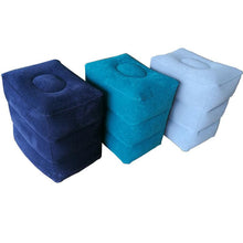 Load image into Gallery viewer, PVC Kids Flight Sleeping Footrest Pillow Resting Pillow On Airplane Car Bus Pillow Inflatable Travel Foot Rest Pillow Foot Pad Travel Foot Rest Pillow, Inflatable Travel Leg Rest Pillow Bed for Foot Rest on Airplanes Cars Trains Office and Kids
