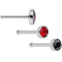 Load image into Gallery viewer, 20G Licensed NFL Arizona Cardinals Logo Nose Bone 3 Pack Set
