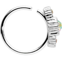 Load image into Gallery viewer, 5/16 Aurora CZ Gem Fashion Fusion Seamless Circular Ring
