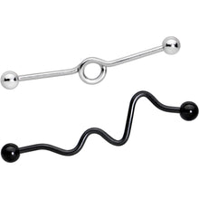 Load image into Gallery viewer, 14G Wacky Shape Industrial Project Bar Set of 5 40mm
